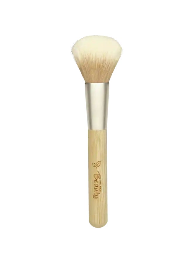 Rossmann We Love Nature Powder Brush with FSC Bamboo Handle – Vegan & Eco-Friendly - Image 2